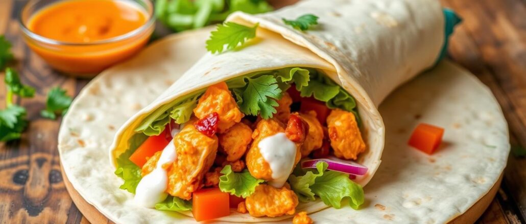 Buffalo Ranch Chicken Wrap