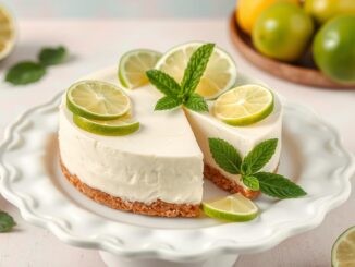 No-Bake Limettenkäsekuchen