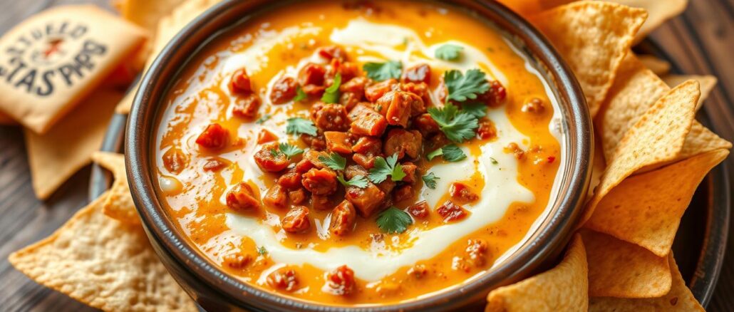 Spicy Chorizo Queso Dip