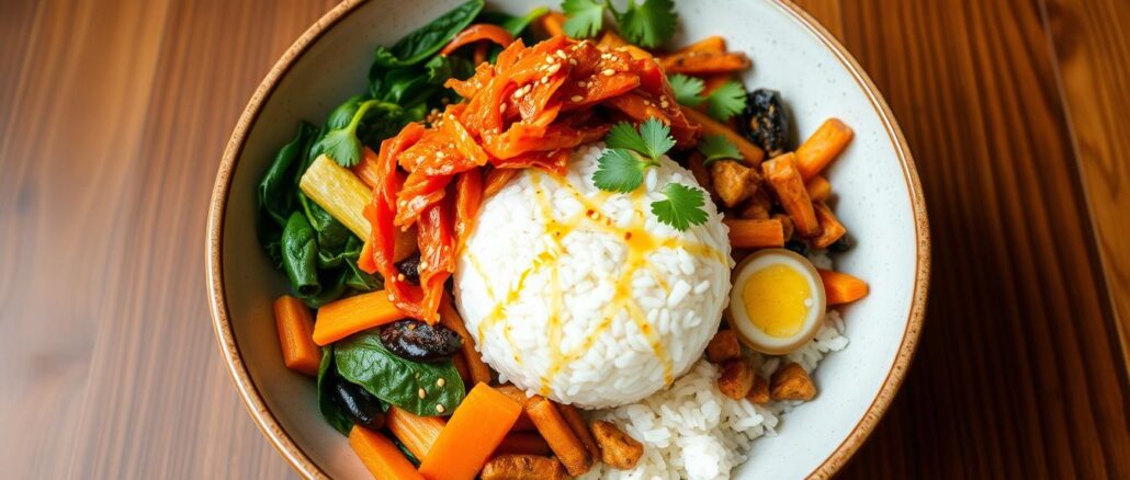 Veganes Rezept Kimchi-Bibimbap