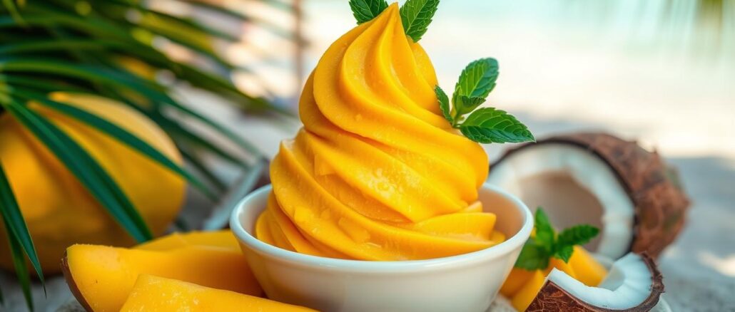 veganes Mango-Eis